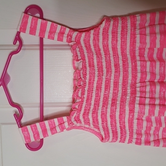 Land's End Pink/White Striped Sundress Size M - Picture 2 of 7